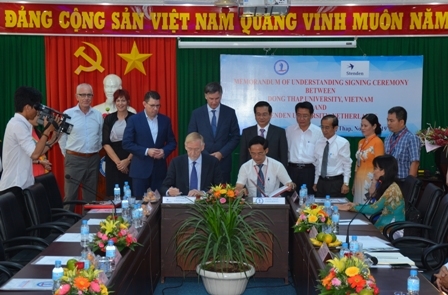 Memorandum of Understanding Signing Ceremony between Dong Thap University and Stenden University of Applied Sciences, the Netherlands