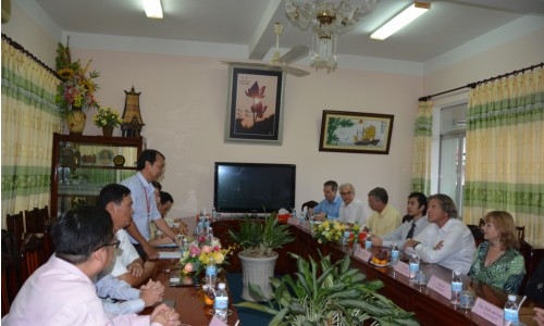The delegation from Netherlands Enterprises paid a visit to Dong Thap Univesity