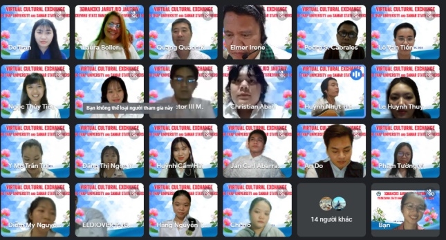 Virtual Cultural Exchange between Dong Thap University and Samar State University, the Philippines