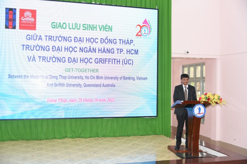 DONG THAP UNIVERSITY WELCOMES A DELEGATION FROM GRIFFITH UNIVERSITY AND HO CHI MINH UNIVERSITY OF BANKING