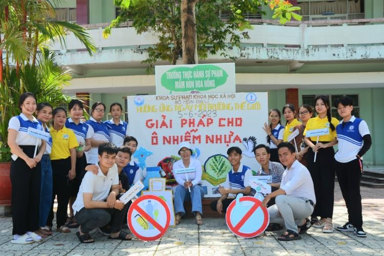 DONG THAP UNIVERSITY STUDENTS  CELEBRATE WORLD ENVIRONMENT DAY - 5/6/2023.
