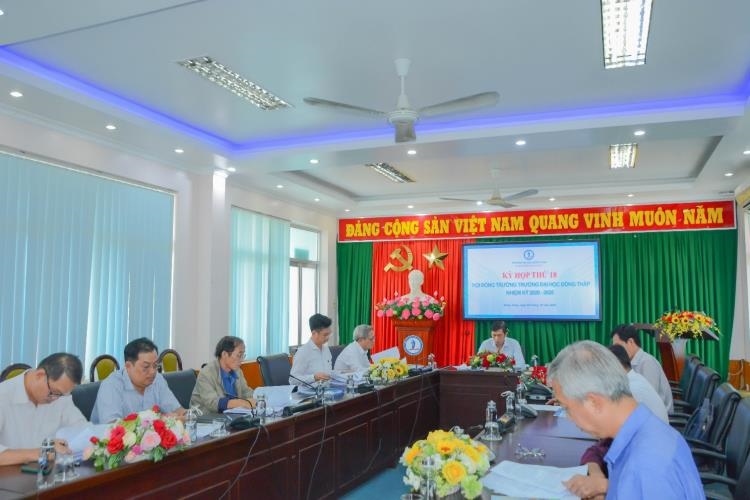 DONG THAP UNIVERSITY'S 18TH COUNCIL MEETING FOR THE TERM 2020 – 2025