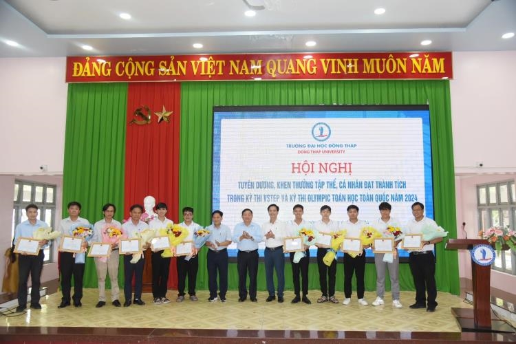 DONG THAP UNIVERSITY COMMENDS HIGH ACHIEVERS IN VSTEP EXAMINATION AND NATIONAL MATHEMATICS OLYMPIAD