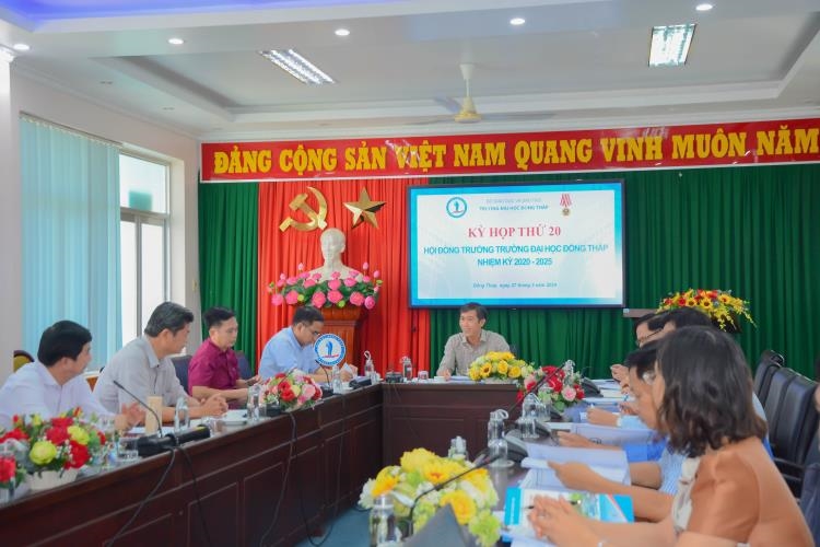 THE 20TH SESSION OF THE UNIVERSITY COUNCIL OF DONG THAP UNIVERSITY, TERM 2020 - 2025
