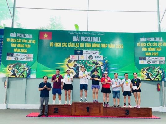 Dong Thap University Pickleball Club Wins 03 Medals at the Dong Thap Provincial Pickleball Championship