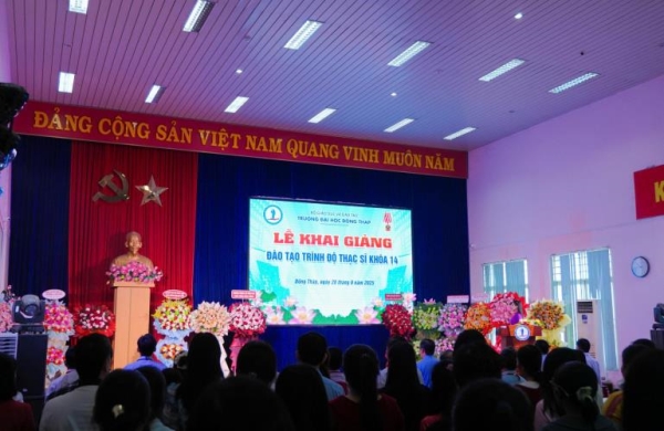 Dong Thap University Holds Opening Ceremony for the Second Intake of 2025 Master’s Degree Programs