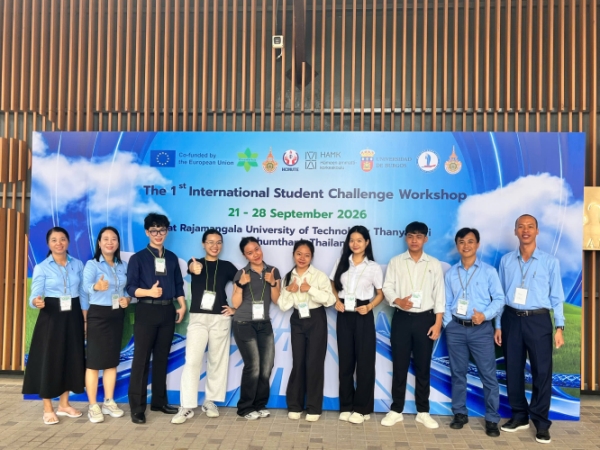 A DELEGATION OF DONG THAP UNIVERSITY LECTURERS AND STUDENTS PARTICIPATES THE 1ST INTERNATIONAL STUDENT CHALLENGE WORKSHOP IN THAILAND