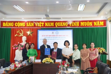 SIGNING A MEMORANDUM OF UNDERSTANDING ON COOPERATION BETWEEN DONG THAP UNIVERSITY WITH WUFENG UNIVERSITY, TAIWAN